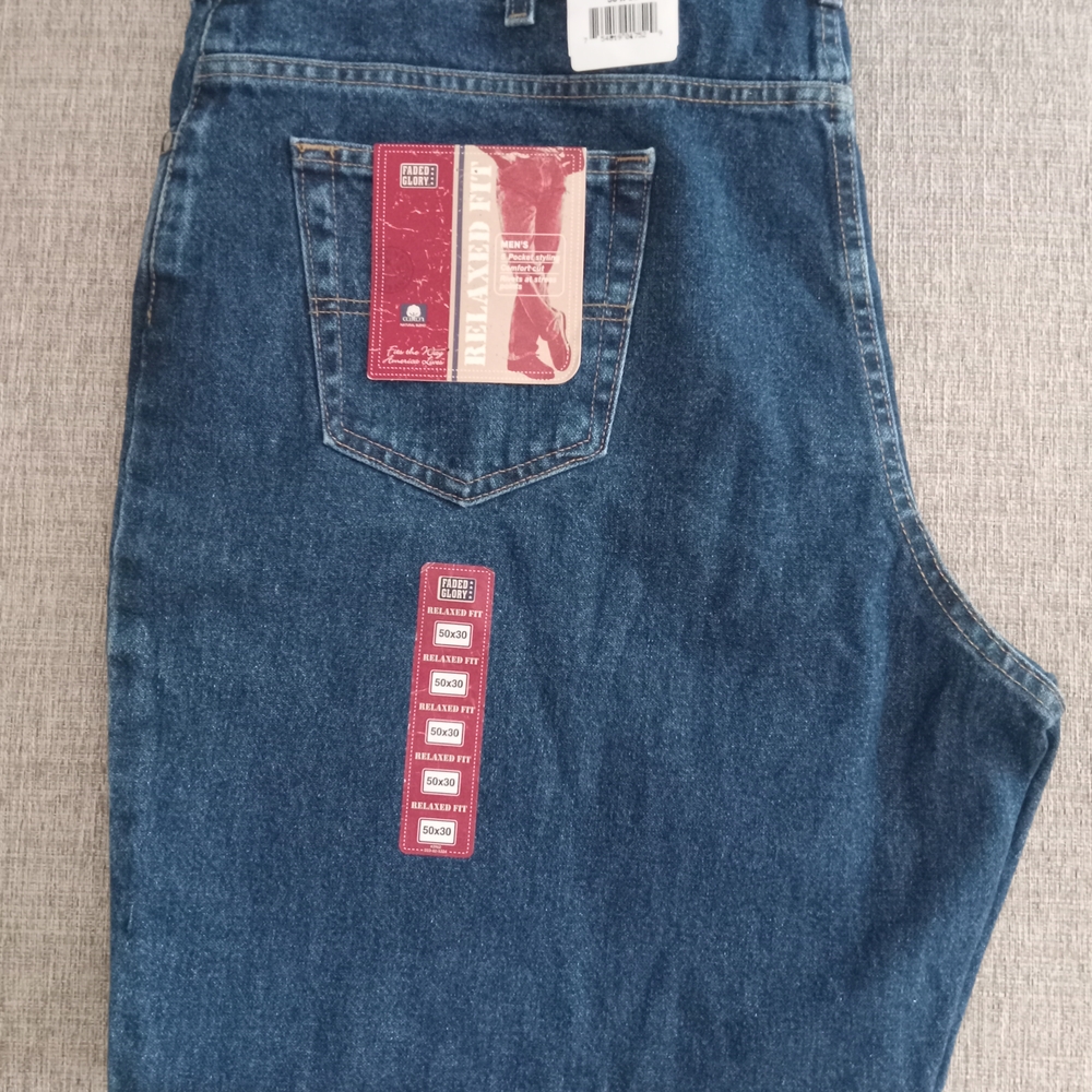 Faded Glory Blue Relaxed Jeans